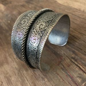 Silver cuff bracelet